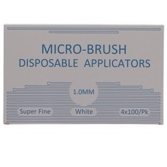 House Brand Dentistry 101321 Micro-Brush Applicators Super Fine White 4 x 100/Pk
