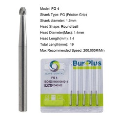Wave Dental Round Burs Carbide Surgical FG SURG 25mm High Speed 19mm FG 6 4 8 2