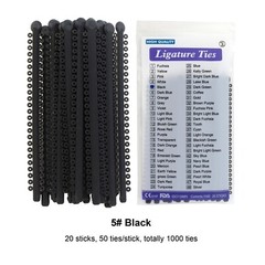 1000PCS Dental Orthodontic Ligature Ties Braces Elastic Rubber Bands Multi-Color