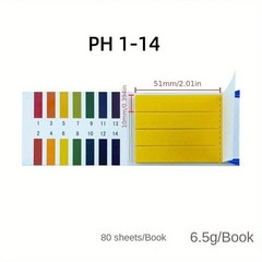 pH Test Strips 1-14 480x Indicator Paper Litmus Urine Saliva Tester 10 Pack