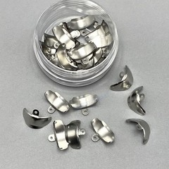 50PCS Dental Metal Matrix Bands With Holes Sectional Contoured Matrices Palodent