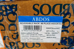 ABDOS P20207 80 Slots Reversible Rack ASSORTED 6/PK (RO4.2)