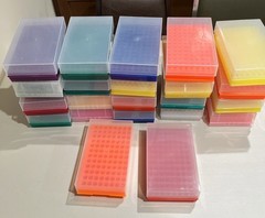 22- Microfuge Tube Racks with Lid Reversible 2” X 4.5” X 8”