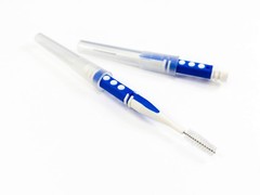 Wasser Vela Made in Taiwan 30 pcs 2-Color Handle Interdental Brush (L), L