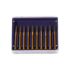 10 Pcs Dental Tungsten Carbide Trimming & Finishing Burs Drill Smooth FG 7901