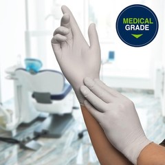 HALYARD STERLING 45271 Nitrile Powder-Free LARGE Exam Gloves Box of 100 Gloves