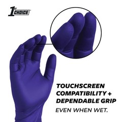 Nitrile Disposable Gloves, 3 Mil Indigo Nitrile Gloves, Disposable Latex Free…