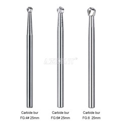 AZDENT Dental FG Burs High Speed Handpiece Round Tungsten Carbide Tungsten Steel
