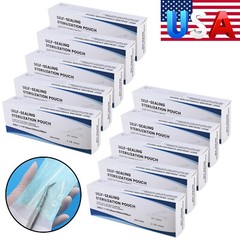 up to 2000 Sterilization Pouches 3.5″ x 10 ” Dental Self Seal Pouch Bag USA