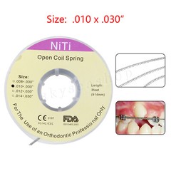 1 Roll Dental Orthodontic Niti Open Coil Spring Spool Dia.010 *030 ” inch 914mm