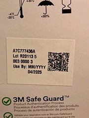 1 Box of 10 Each 3M 9211+/37193 Valved Aura N95 Particulate Respirator