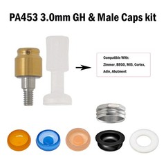 Zimmer Tapered Screw-Vent 4.5mm Internal Hex Implant 1-5mm for Locator Abutment