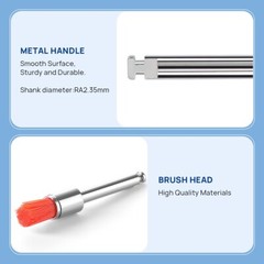 100pcs AZDENT Dental Colorful Nylon Prophy Brushes Flat Latch Type RA PB-330