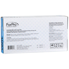 Forpro Disposable Vinyl Gloves, Clear, Industrial Grade, Powder-Free, Latex-Free