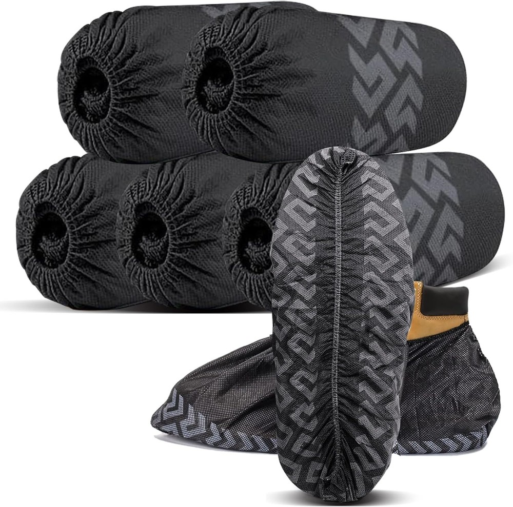 Shoe Covers Disposable 50 Pack 25 Pairs Durable Non-Slip Water Resistant & Boot