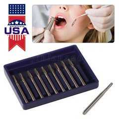 Dental Midwest FG #557 Clinic Length Cross Cut Carbide Burs 100pk （19mm）