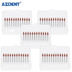 60PCS Dental Polishing Polishers Bur FG 1.6mm Mini Points Brownie Friction Grip