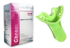 Fast Set Mold Mouth Impression Kit – 1lb Alginate + 12 Anterior Lower Tray