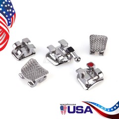 Dental Orthodontic Metal Brackets Braces Mini/Standard Roth/MBT.022 Hooks 345