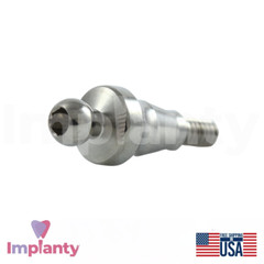 5x Dental Straight Ball Attachment Extra Soft Set Conical Connection NP 2.25mm