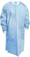 SMS 45 GSM 2 Pockets Lab Coat Disposable Unisex Adult M/L High Quality 20 Pack
