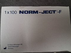 (100pk) NORM-JECT F 1mL Luer Solo Syringes Sterile Single-Use