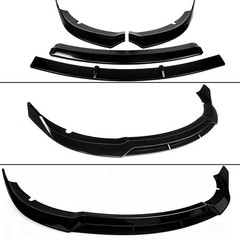 4PCS Front Bumper Lip Splitter 15-23 Dodge Charger SRT Hellcat Scat Pack Black