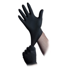 Black Lightning Nitrile Gloves 6 Mil, Disposable Powder-Free Exam & Work Glov…