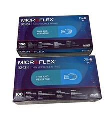 MICROFLEX 92-134 Exam Glove Size Medium 7.5-8 In Pack Of 2
