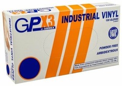 Ammex GPX3 Vinyl Glove, Latex Free, Disposable, Powder Free, Small (Box of 100)