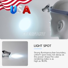 Dental 5W LED Lightweight Silicone Headlig Lamp Surgery Medical Pink/Green/Blue