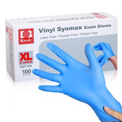 Synmax Disposable Examine Gloves Multipurpose Cleaning Powder Free Blue XL 100ct