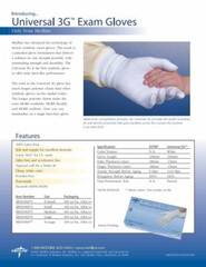 *1,000-Gloves* Medline Universal 3G Polyvinyl Chloride White Small MDS196074