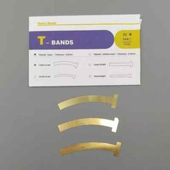 20Pcs/Pack Dental Curved Straight T-Bands Brass Wide Operatory Restorations Tool