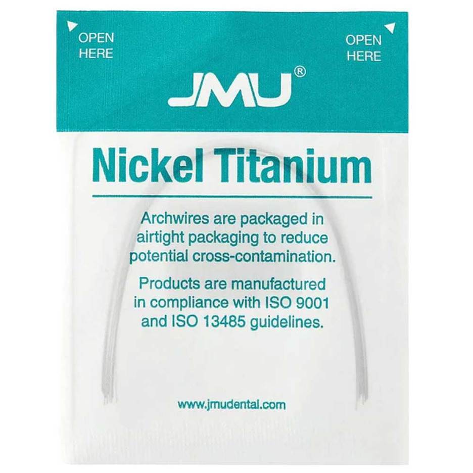 JMU Nickel Titanium Archwire, Over-Expanded, .021″ x .025″, 10/Pk