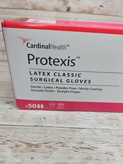 Protexis Latex Classic Surgical Gloves Cardinal *1 Box* Size: 6 *See Date*11-25
