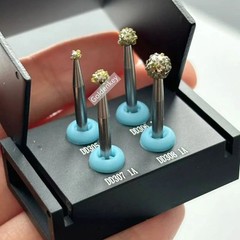 Dental Degranulation Burs Kit Osseous Debridement Soft Tissue Removal Diamond US