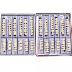 1-10 Boxes Dental Acrylic Resin Denture 23# A1 Full Sets Teeth Upper Lower Shade