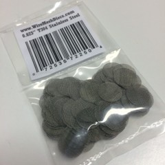 100 COUNT Stainless Steel T304 Wire Mesh Screen Filter Discs 5/8″ MADE IN USA!