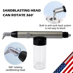 Dental Aluminum Oxide Micro Blaster Air Polisher Abrasion Microetcher w/ Water