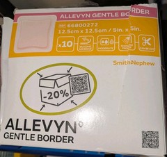 Allevyn Adhesive Foam Dressing 5″ x 5″ Box of 10- 66800272 EXP 2027