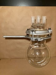 Pyrex Kontes 3000ml 2 Piece 3 Neck Flask & Handle