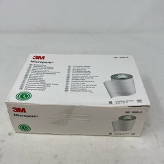 3M Micropore Paper Tape White 2″ x 10yd, Box of 6 Rolls