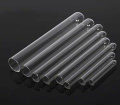 5ml-135ml Round-bottomed Glass Tubes High Temperature Chemistry Sample Container