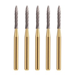 Wave Dental Trimming & Finishing Carbides FG Burs TF48L 12 Blade Gold-plated