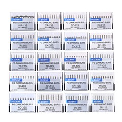10pc AZDENT Dental Diamond Polishing Burs Friction Grip for High Speed Handpiece