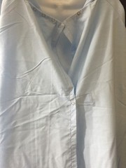 NEW LOT OF 11 UNICOR Short Sleeve Hospital Gowns Blue