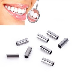 10Pc/Pack Dental Ortho Lingual Button Bondable Crimpable Hook Tube Small / Large