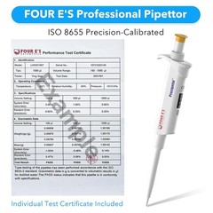 8pc 0.1μl-10ml Micropipette Adjustable Volume Manual Single Channel Pipettor Set
