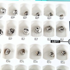 48pcs Dental Kids Adult Crown Stainless Steel Primary Molar Crowns Pediatric